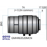 4/3 inch (&Oslash;23mm) 35mm F2-16 Megapixel Lens